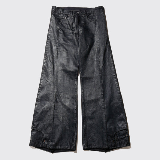 *one-off upside down jeans: model-luster