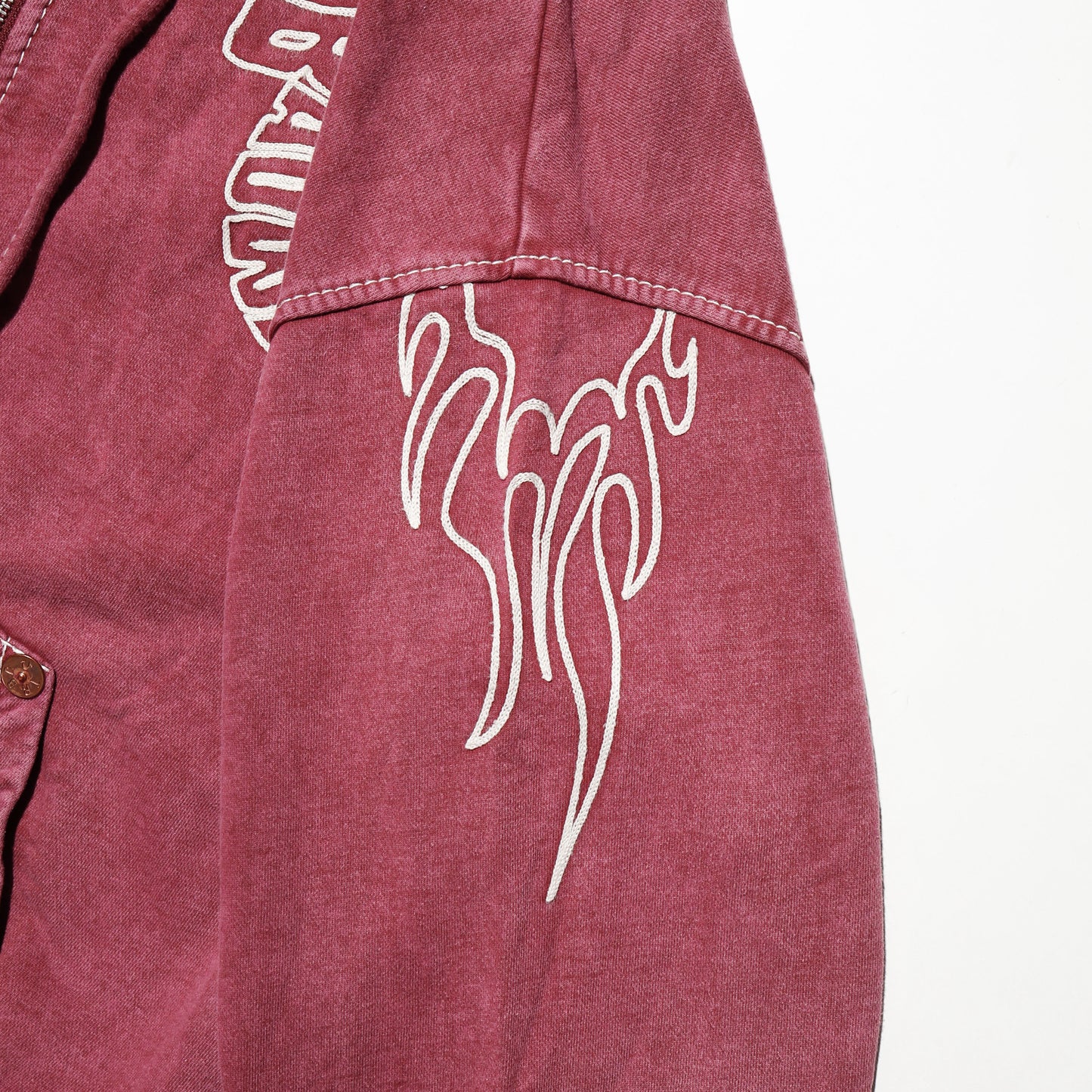 vintage true religion bad weather distressed hoodie