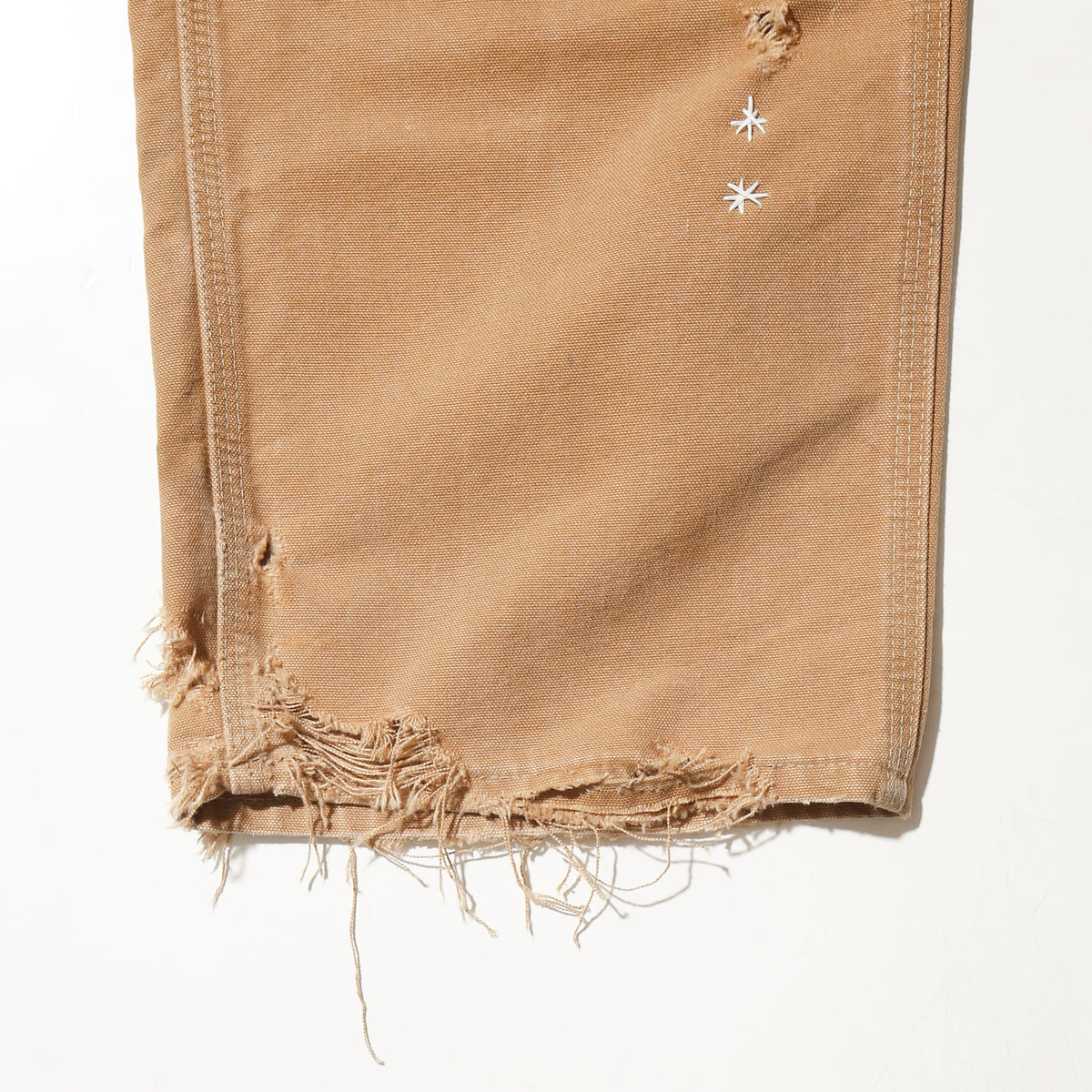 *one-off craft broken double knee trousers