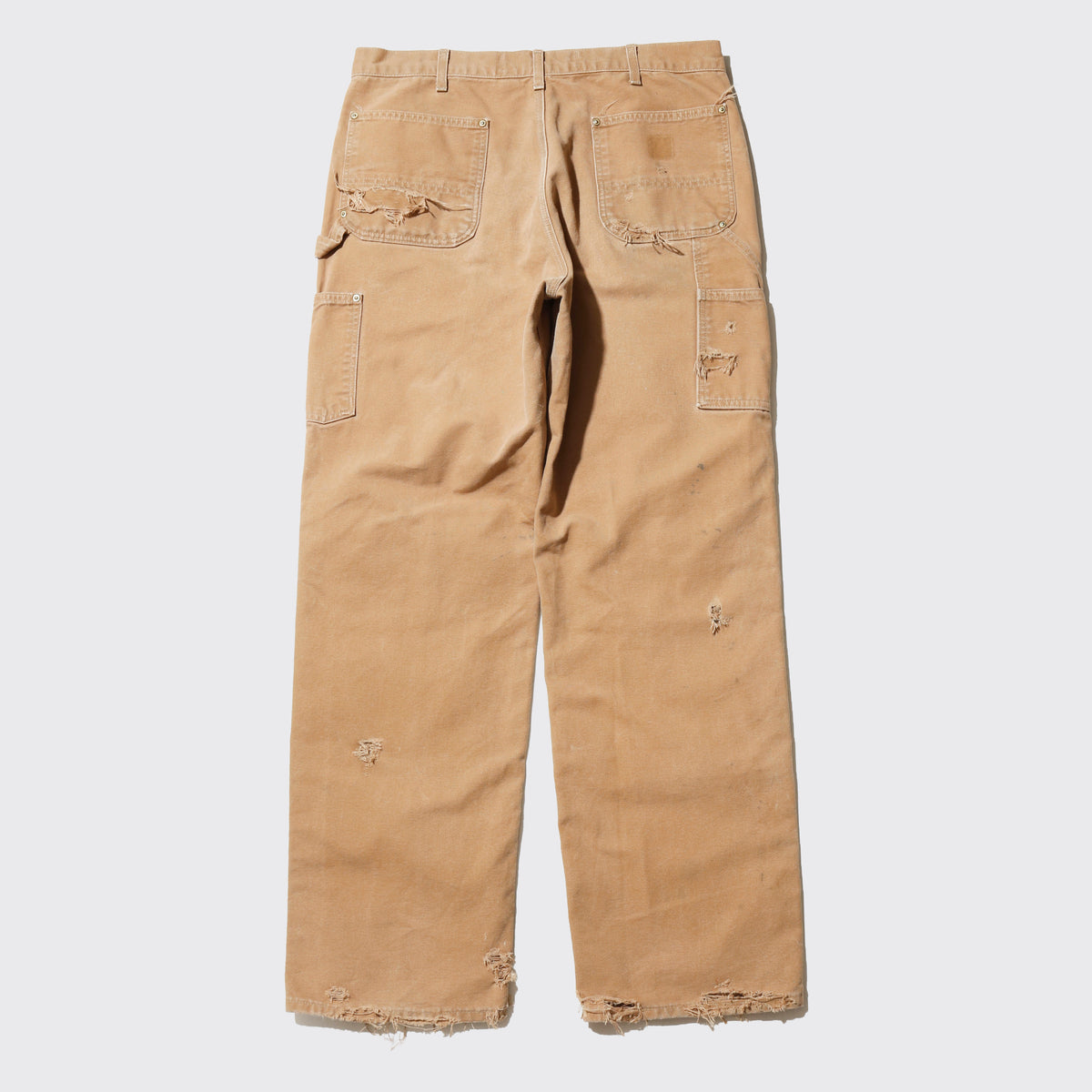*one-off craft broken double knee trousers