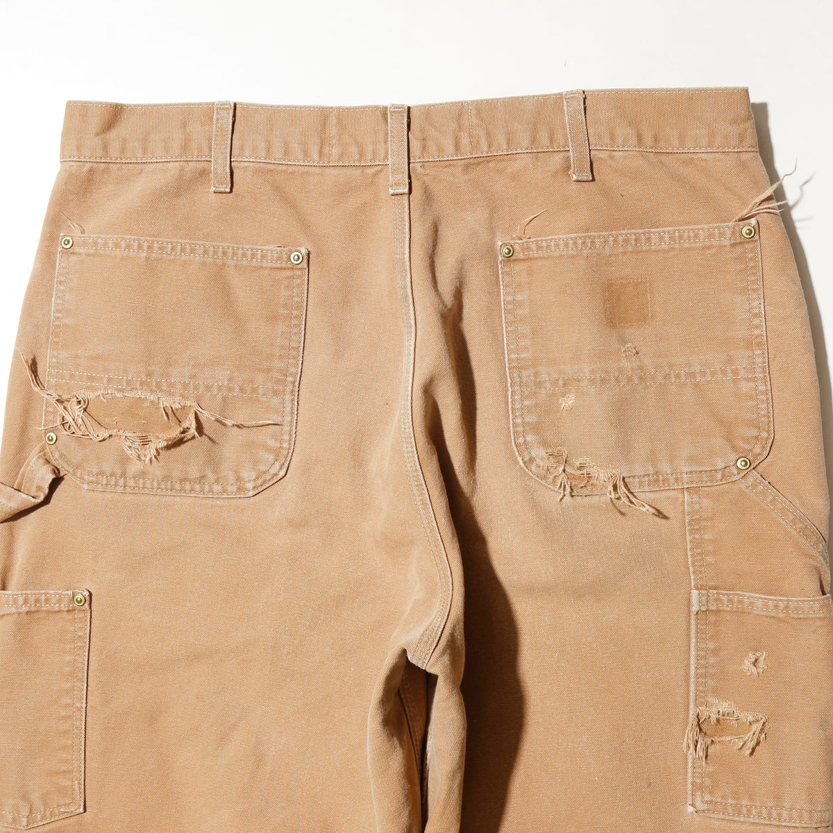 *one-off craft broken double knee trousers
