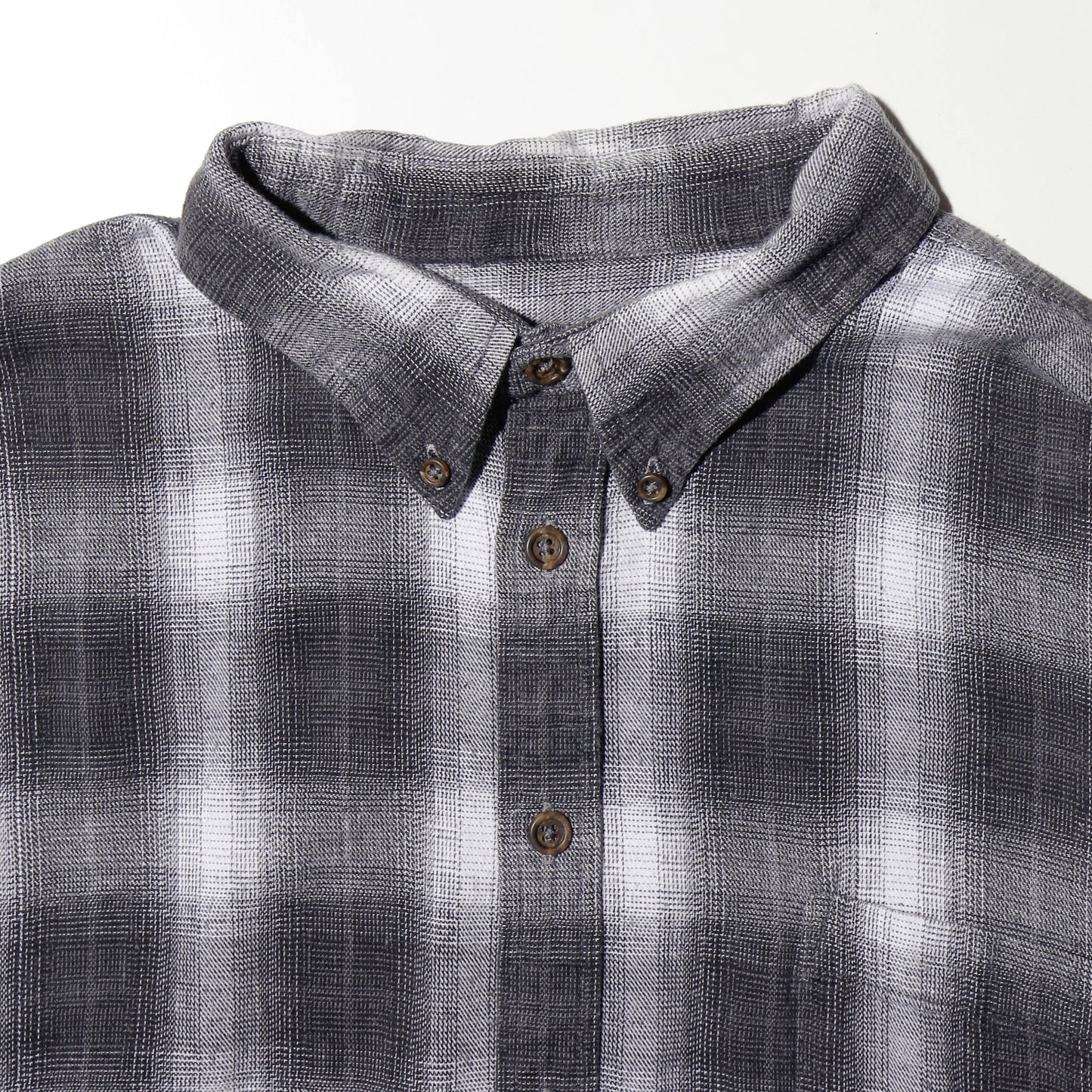 vintage ombre check loose shirt