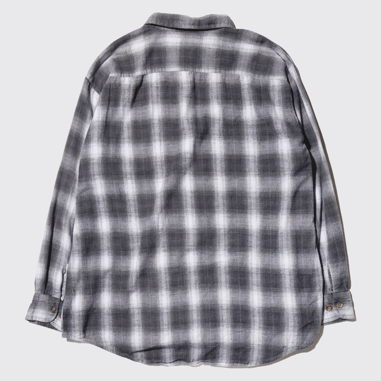 vintage ombre check loose shirt