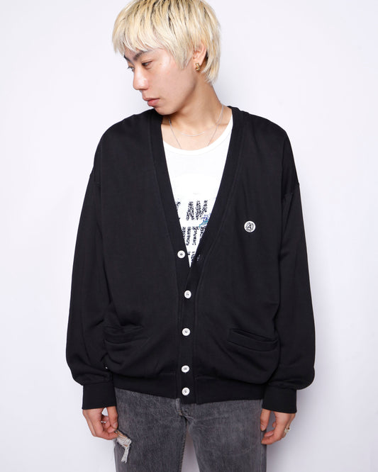 vintage sweat cardigan, with supreme badge