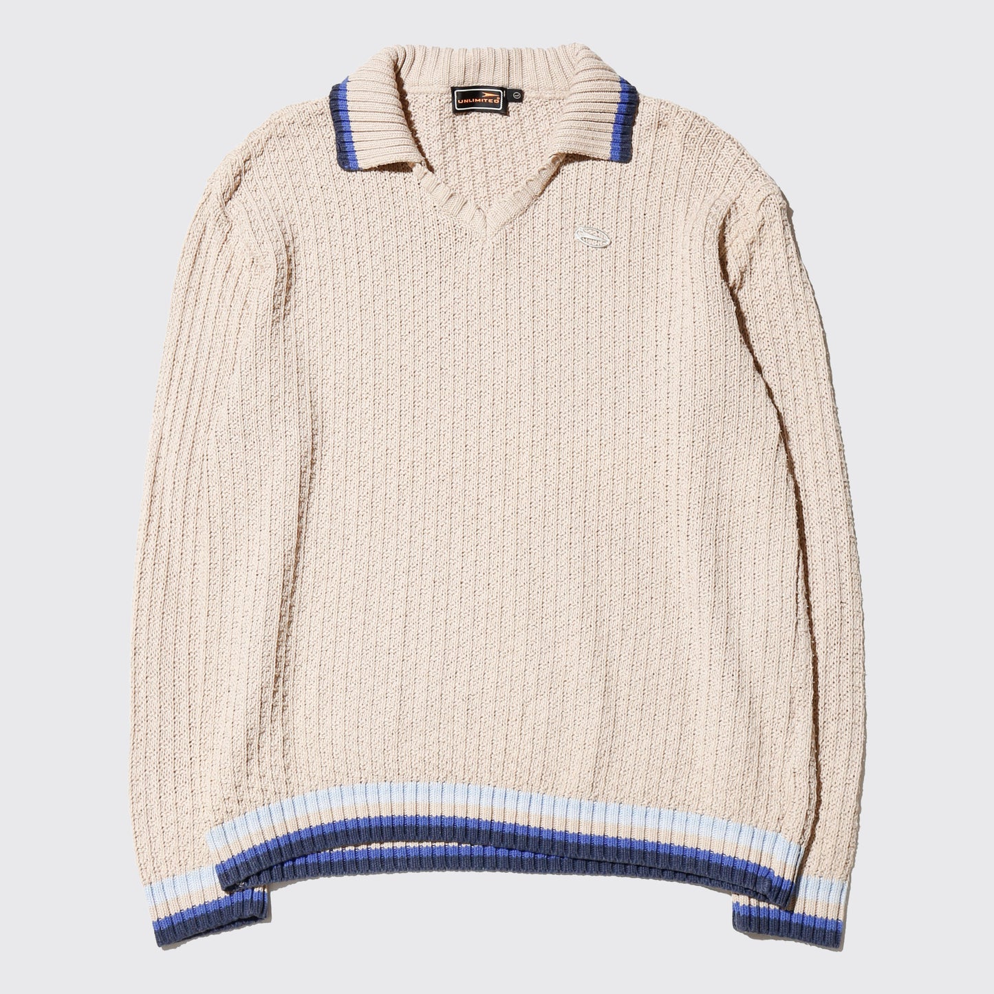 vintage with collar cotton sweater