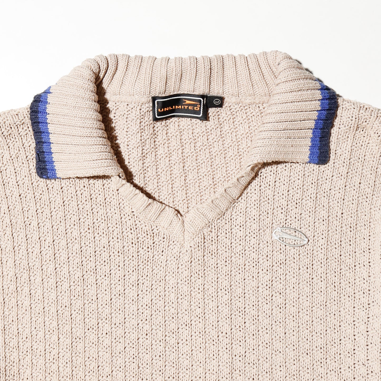 vintage with collar cotton sweater