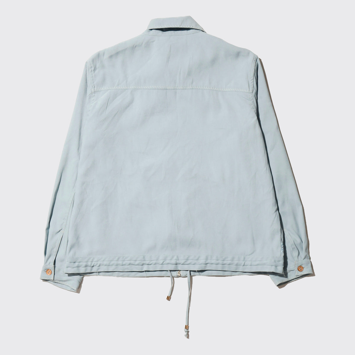vintage bubble broderied zipped jacket