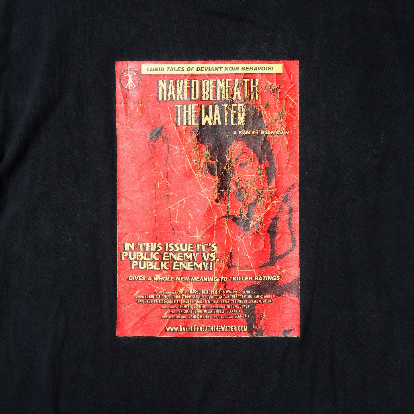 vintage 00's Naked Beneath the Water t-shirt