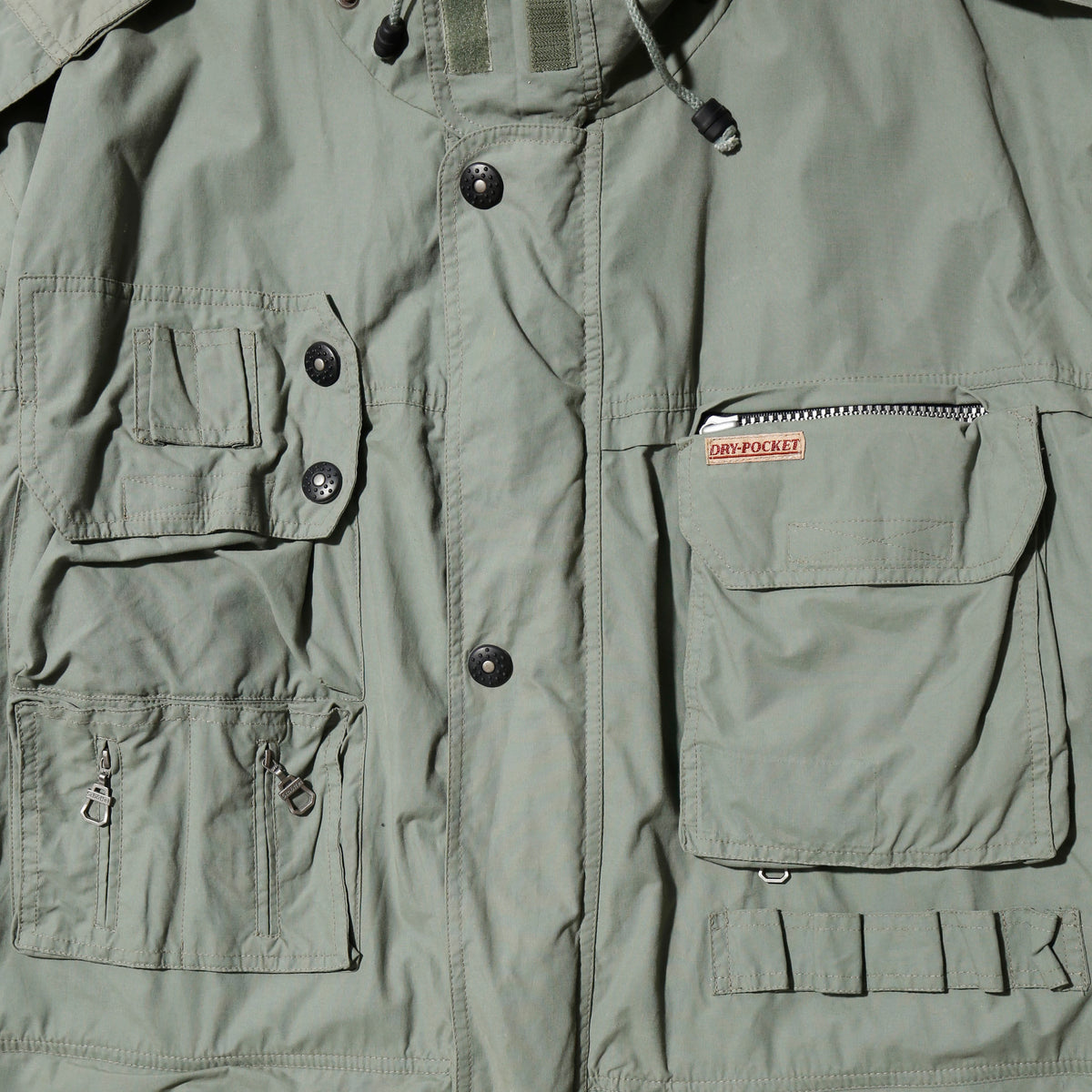 vintage schöffel gimmick utility jacket, detachable pocket/sleeve