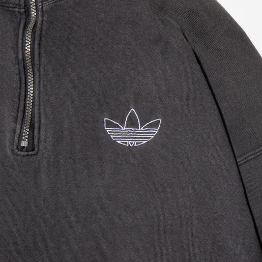 vintage 90's adidas wide half zip sweat