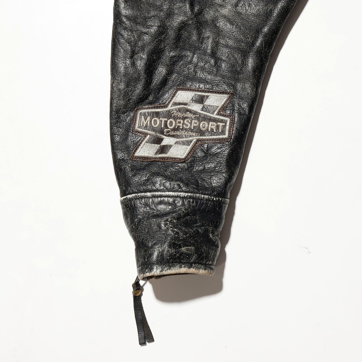 vintage 90's harley-davidson dust motorcycle leather jacket, with liner