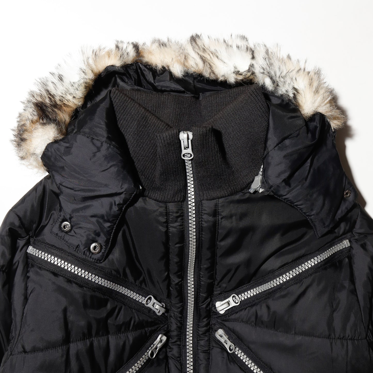 vintage x zip puffer jacket