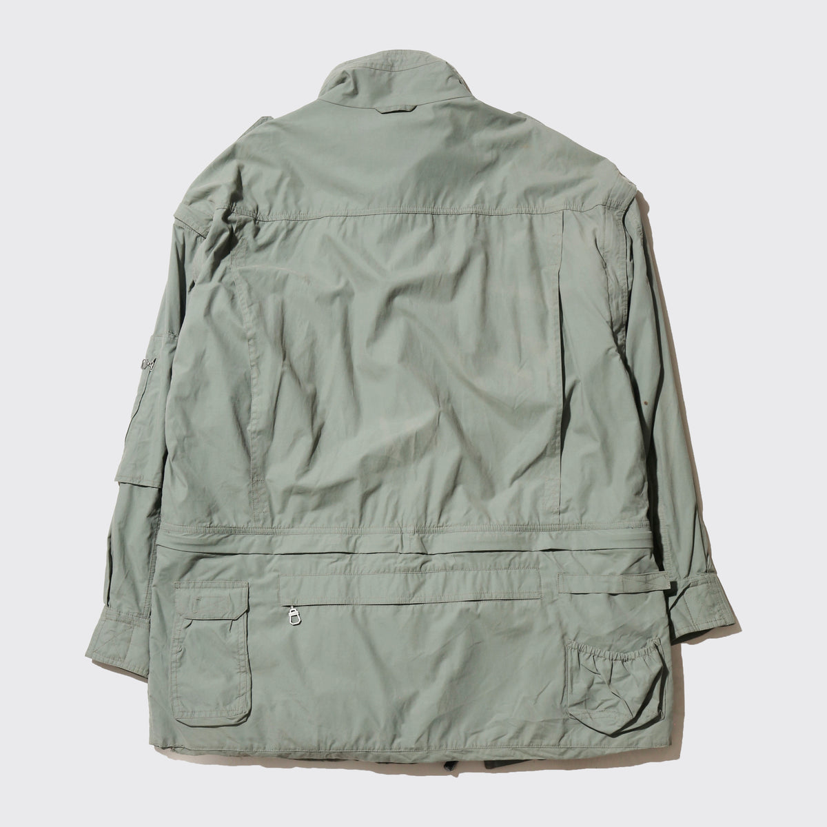 vintage schöffel gimmick utility jacket, detachable pocket/sleeve