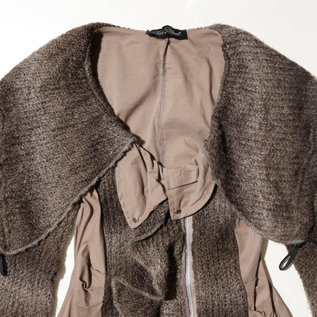 vintage hybrid knit dress coat