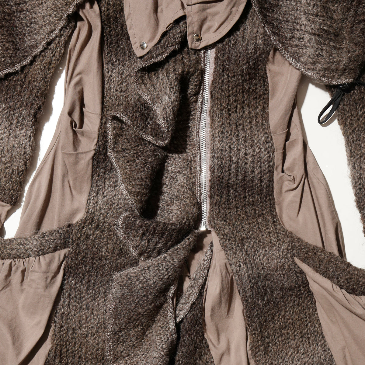 vintage hybrid knit dress coat