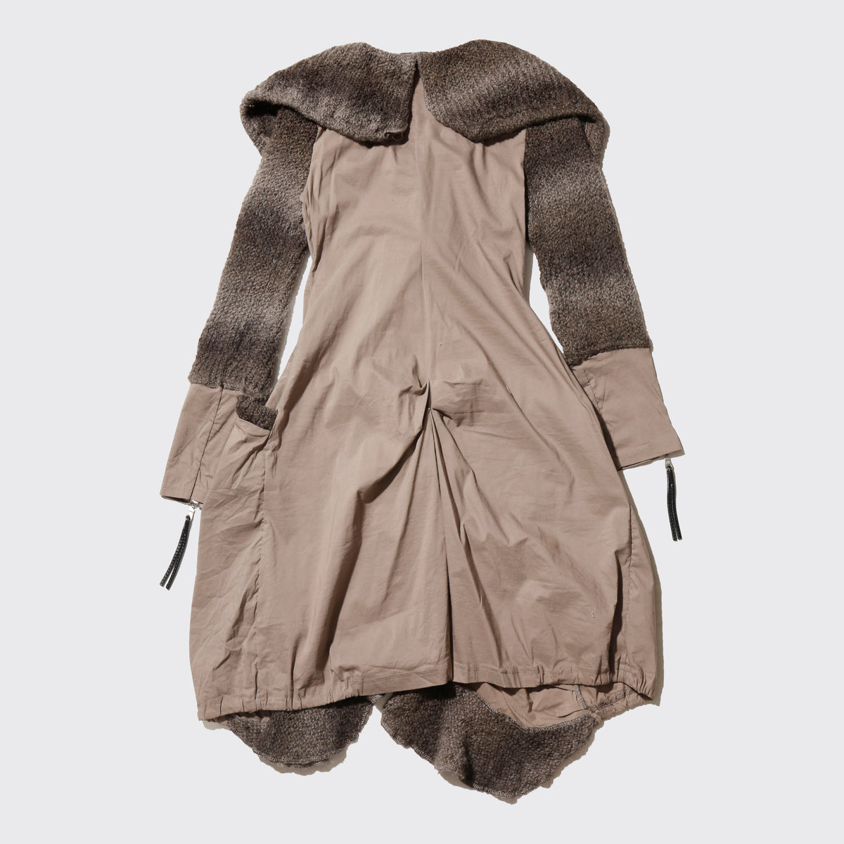 vintage hybrid knit dress coat