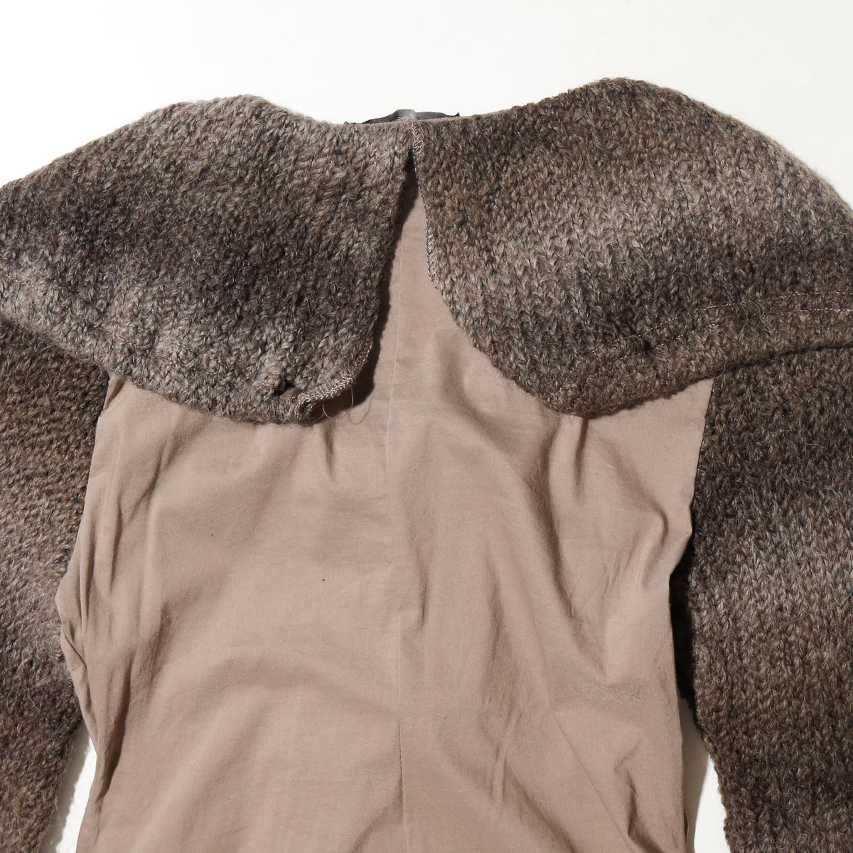 vintage hybrid knit dress coat