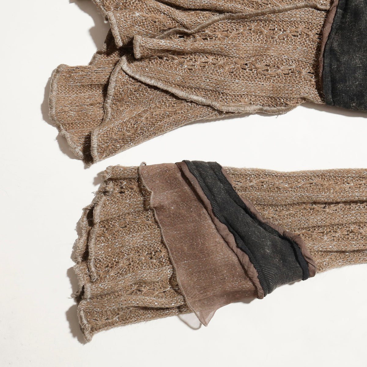 vintage fur collar caribbean knit dress