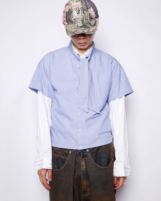 *one-off 80's Christian Dior bowtie h/s shirt