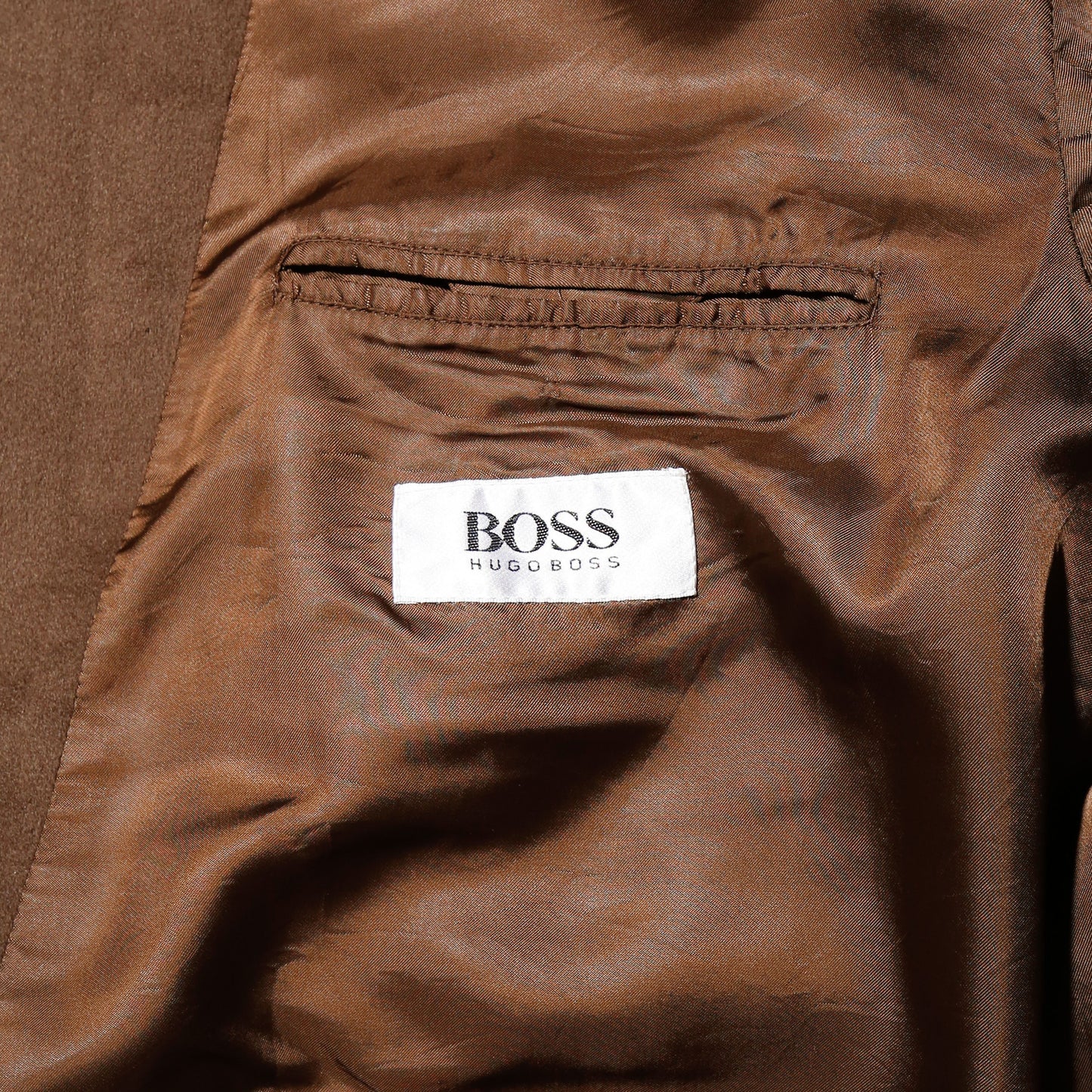 vintage hugo boss double breasted wool chesterfield coat