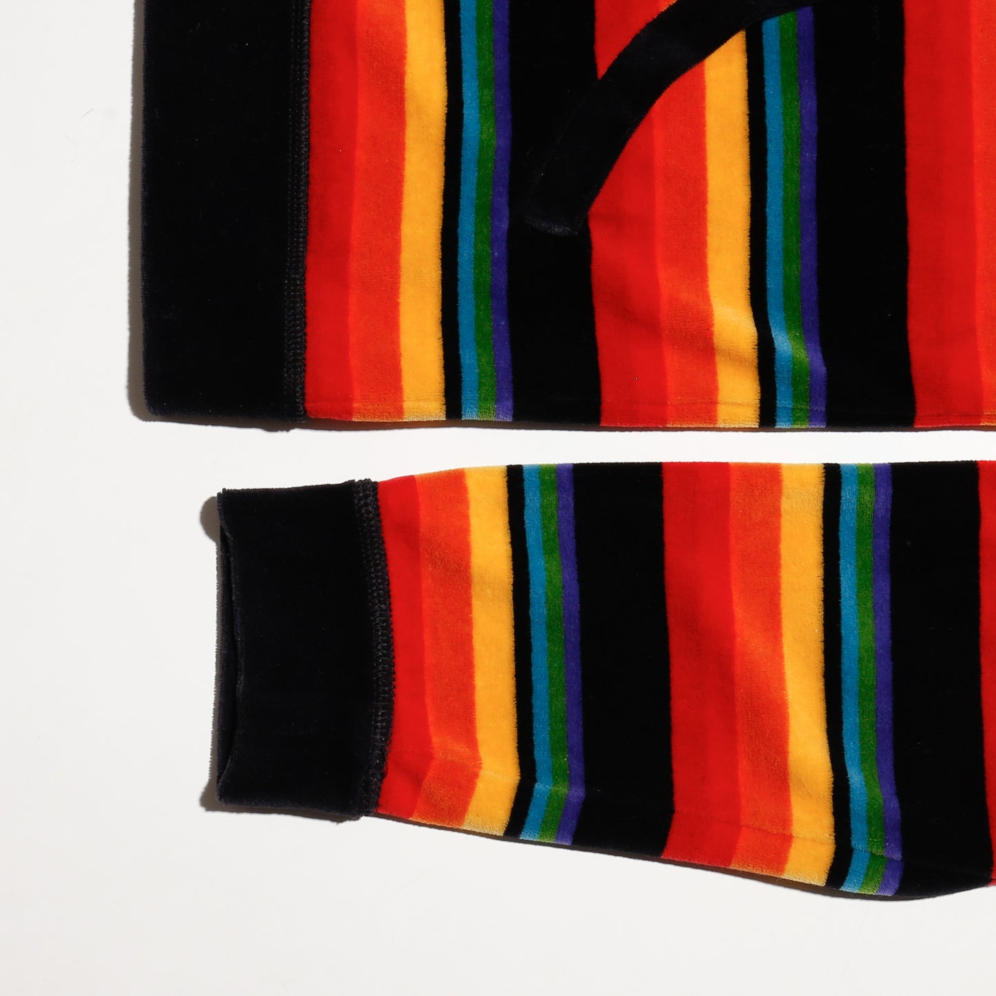 vintage rasta velour hoodie