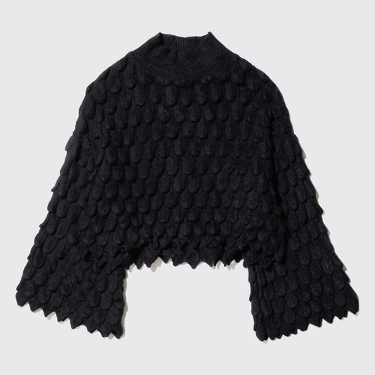 vintage cropped fether sweater