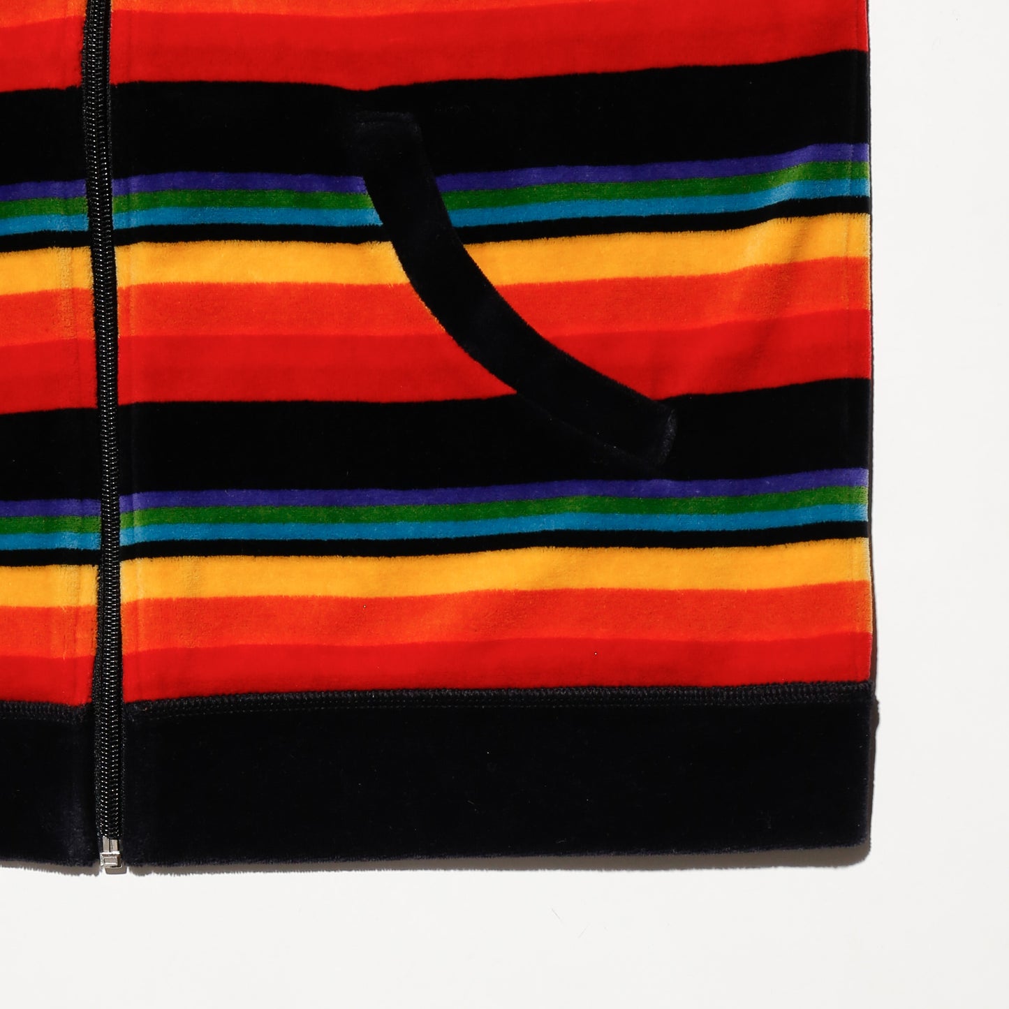 vintage rasta velour hoodie