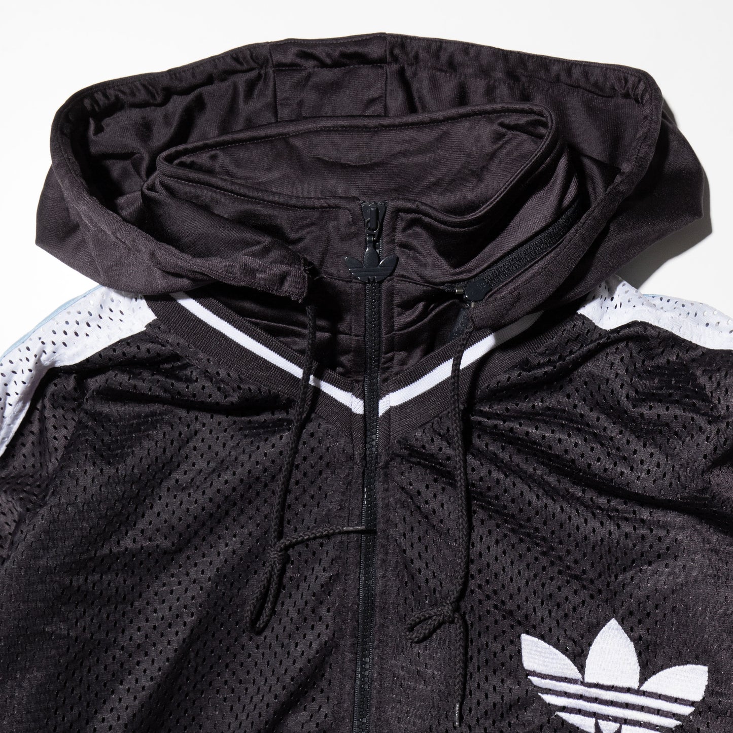 vintage 90's adidas layered track jacket , detachable hoodie