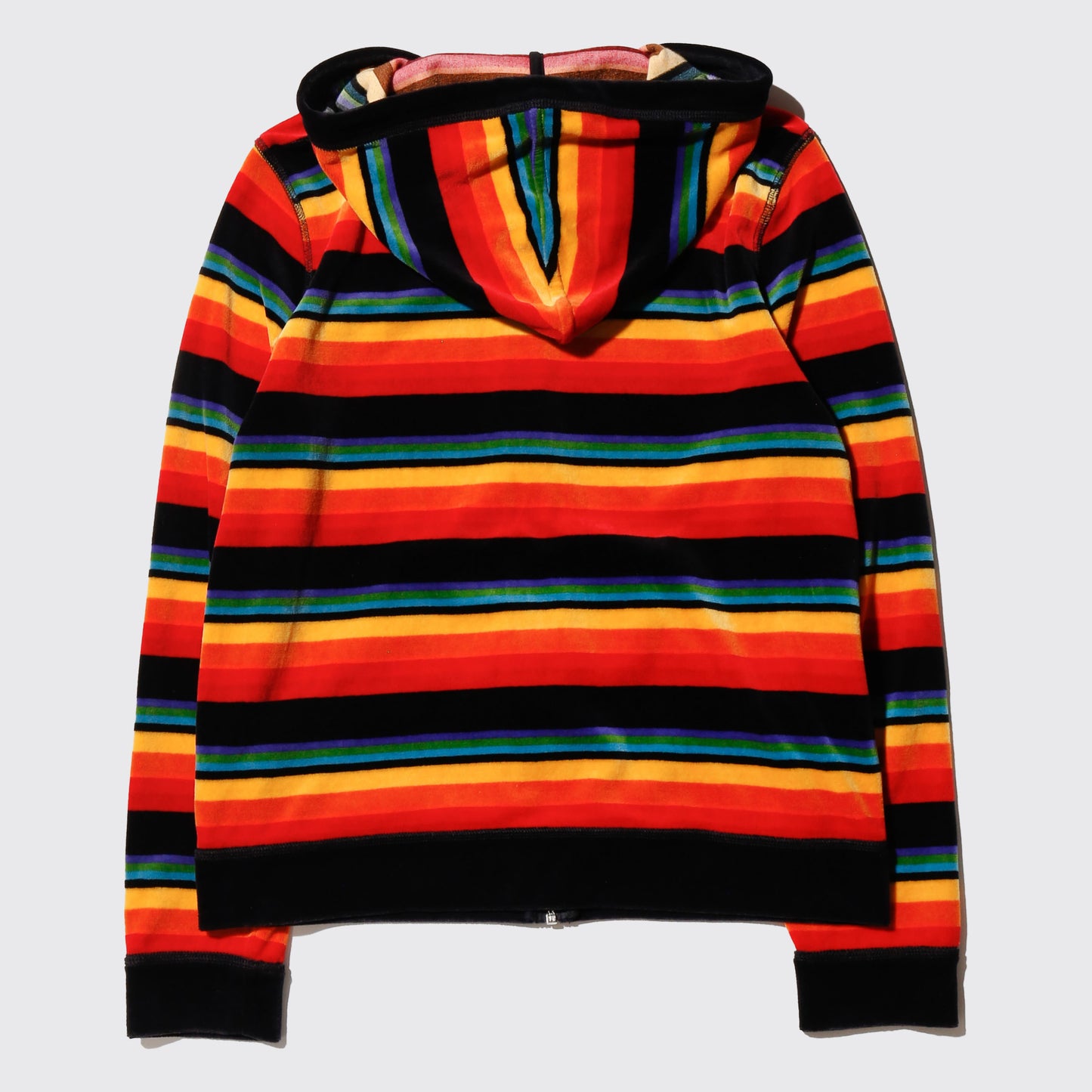 vintage rasta velour hoodie