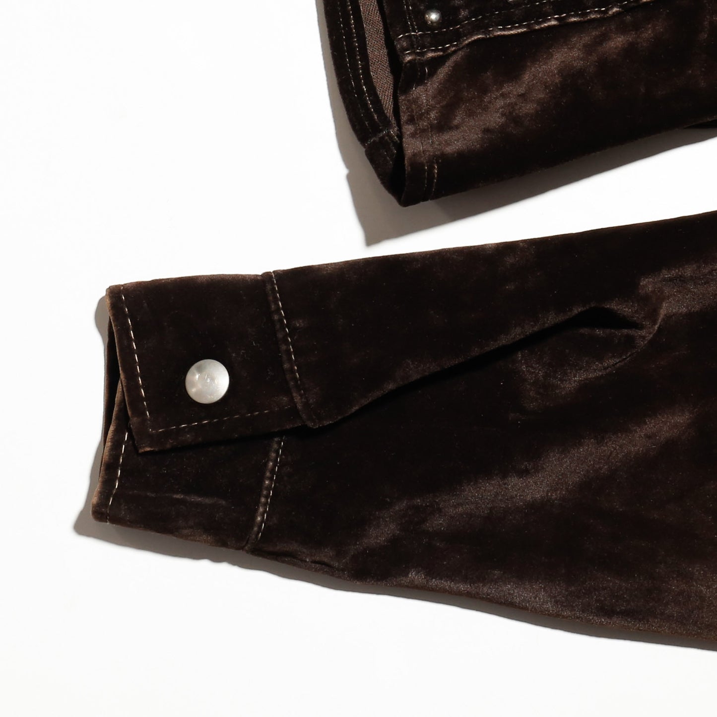 vintage 70's leopard studs velvet trucker jacket