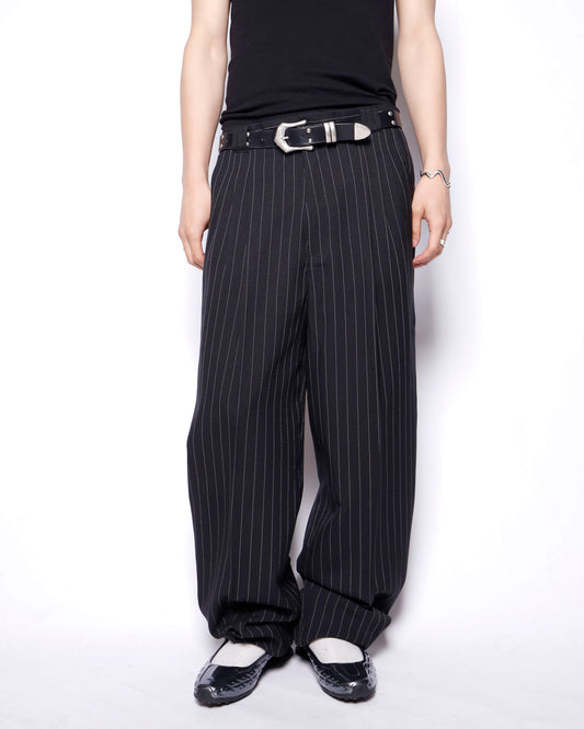 vintage stripe wide slacks