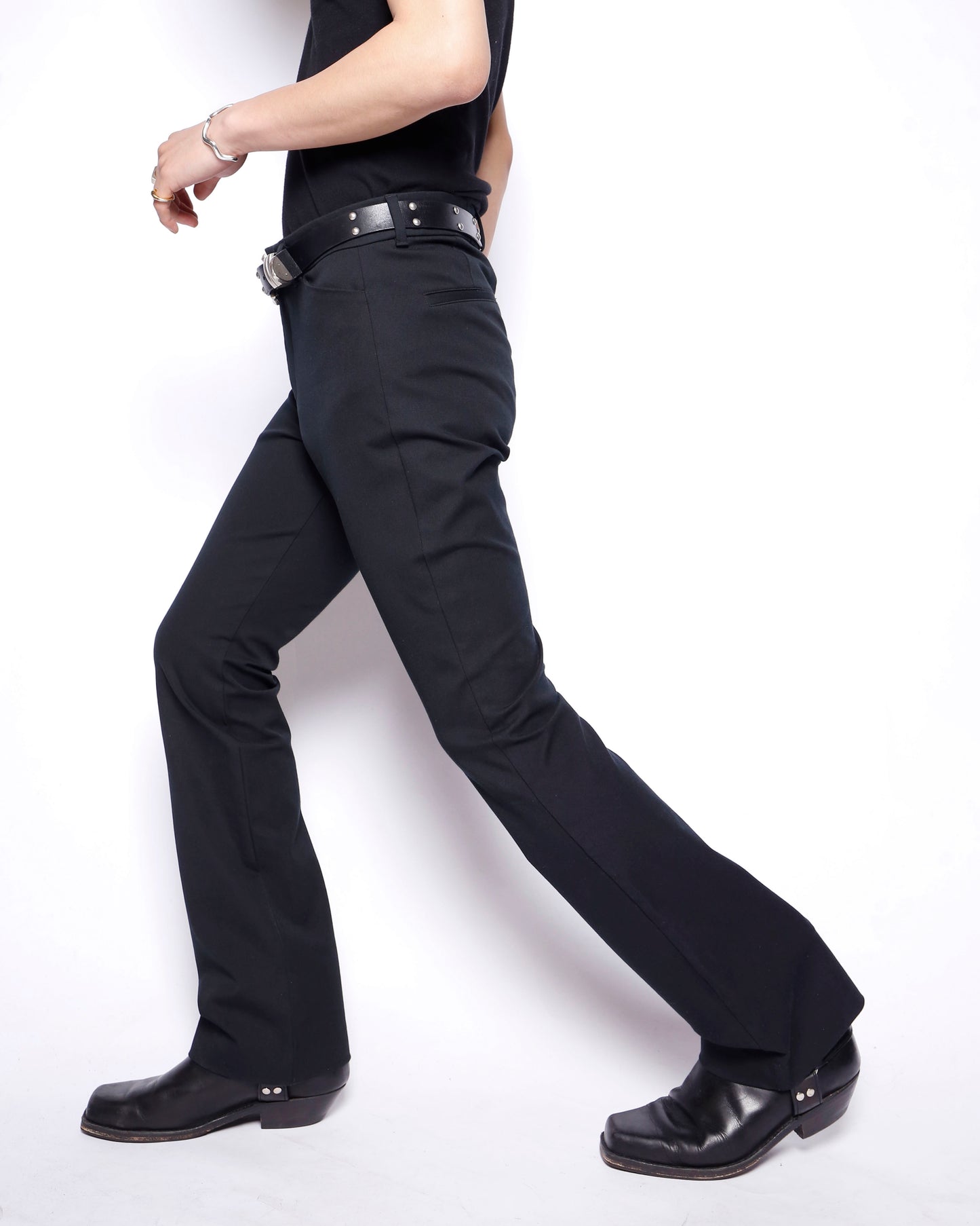 vintage low rise flare slacks