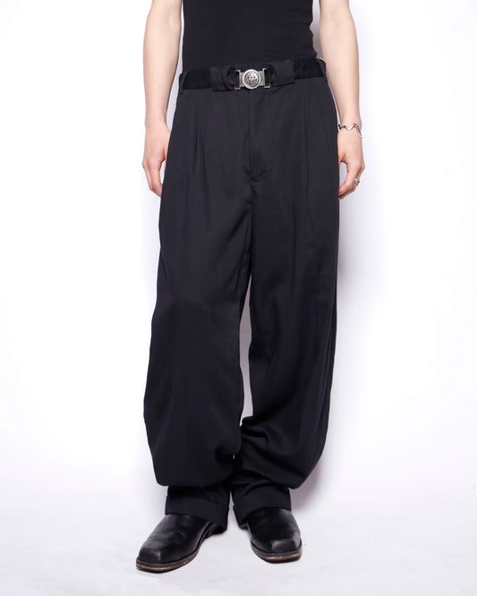 vintage 90's buckle tapered slacks