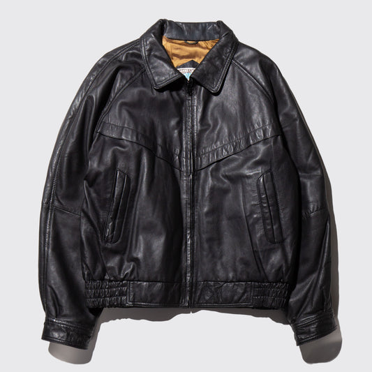 vintage aviator leather jacket