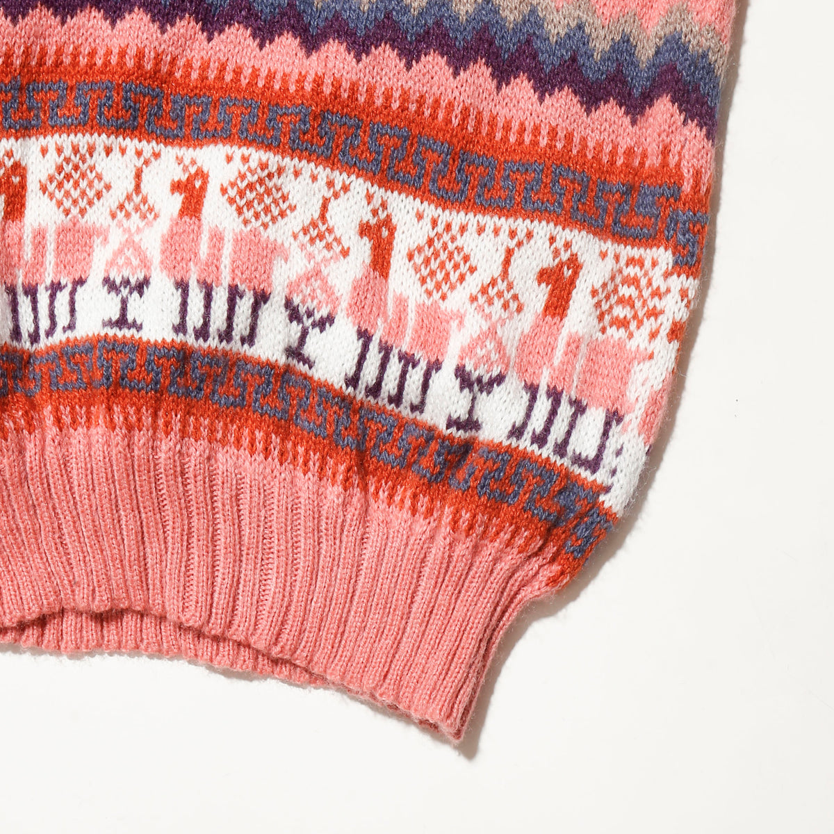 vintage alpaca wool argyle sweater