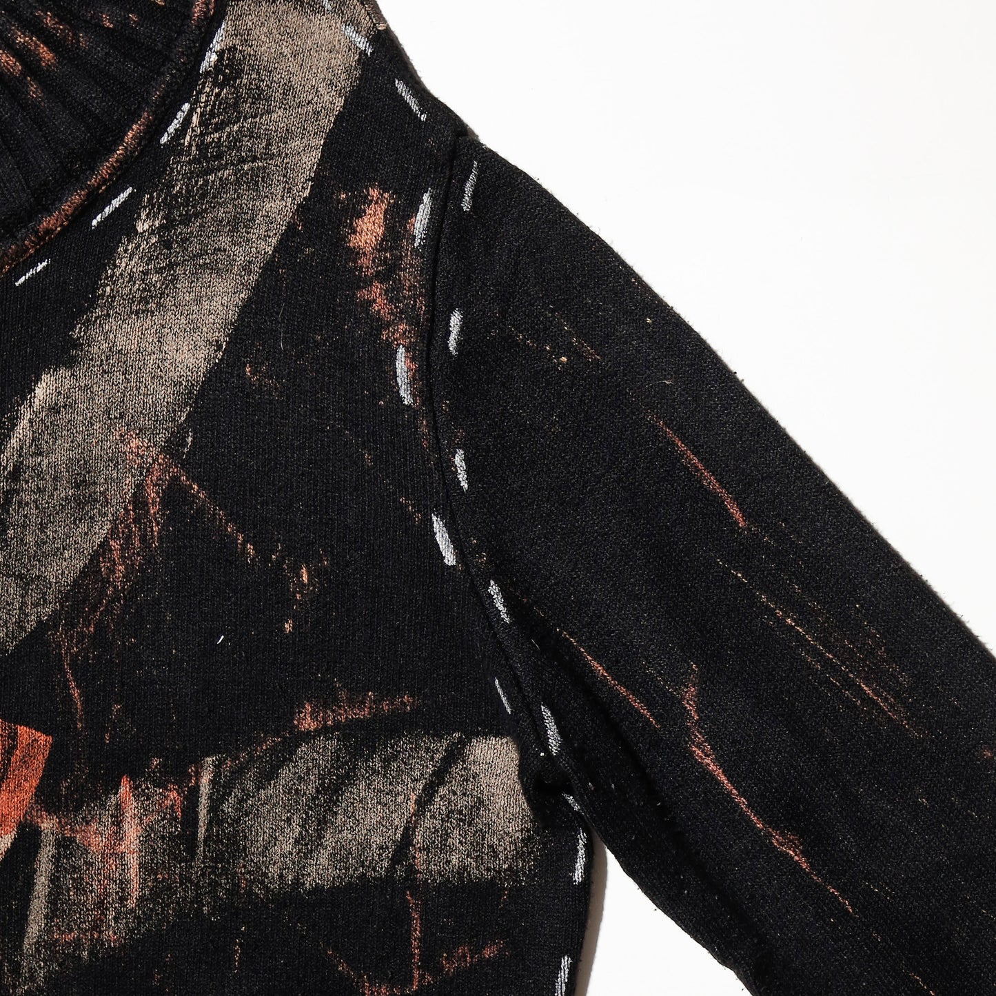 vintage transfer zipped sweater