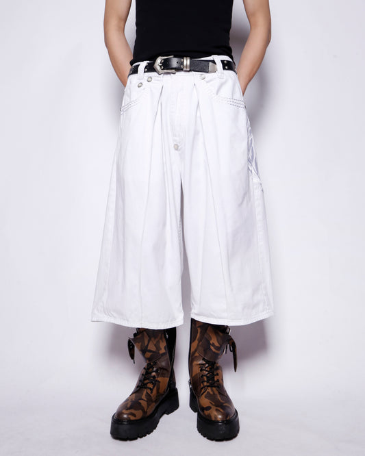 vintage coogi center tuck broderied baggy shorts