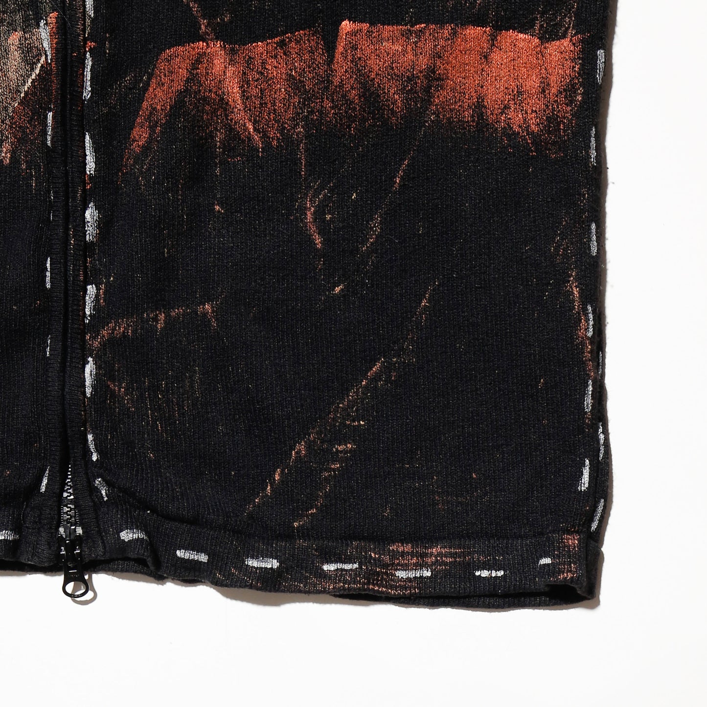 vintage transfer zipped sweater