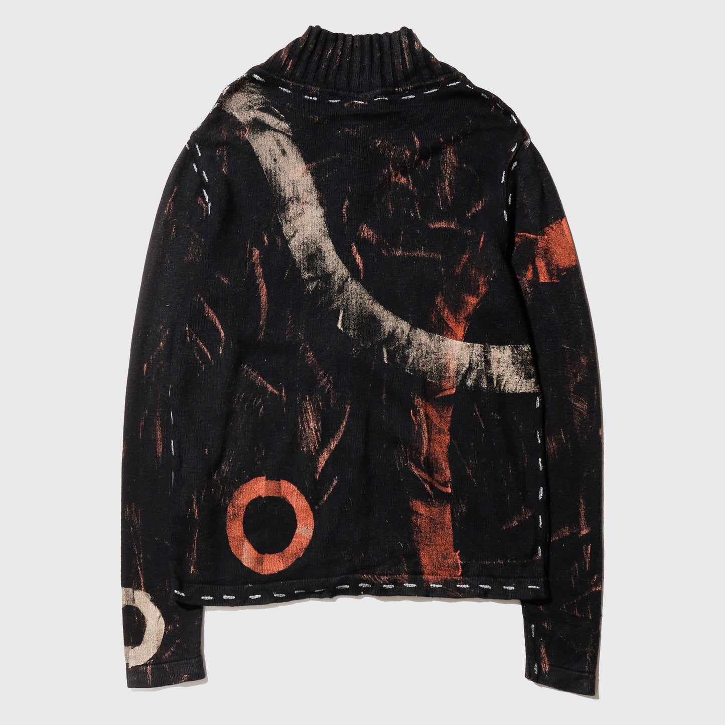 vintage transfer zipped sweater