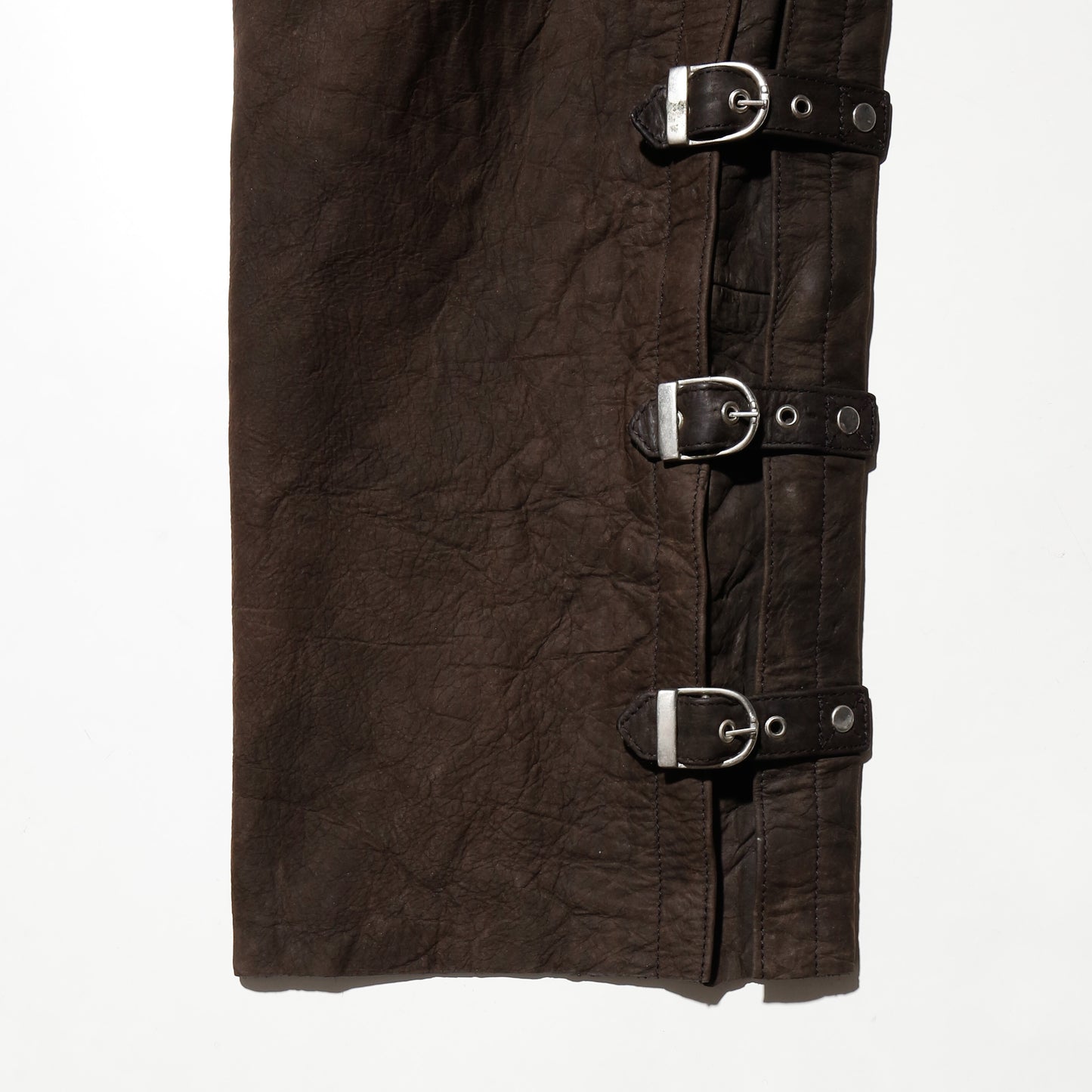 vintage bondage waxed leather trousers