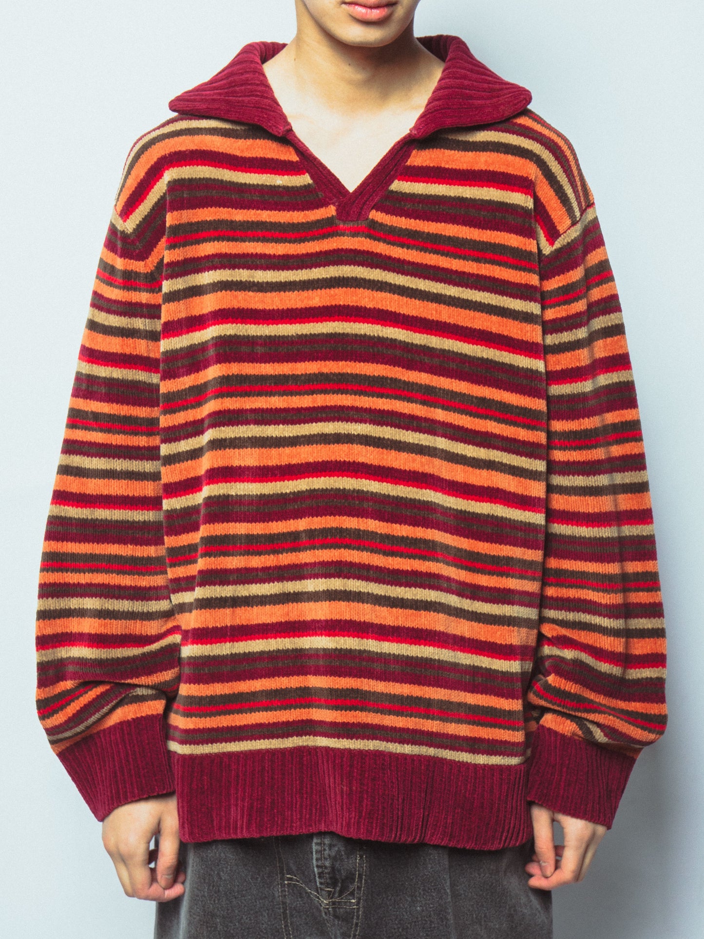 vintage border polo sweater