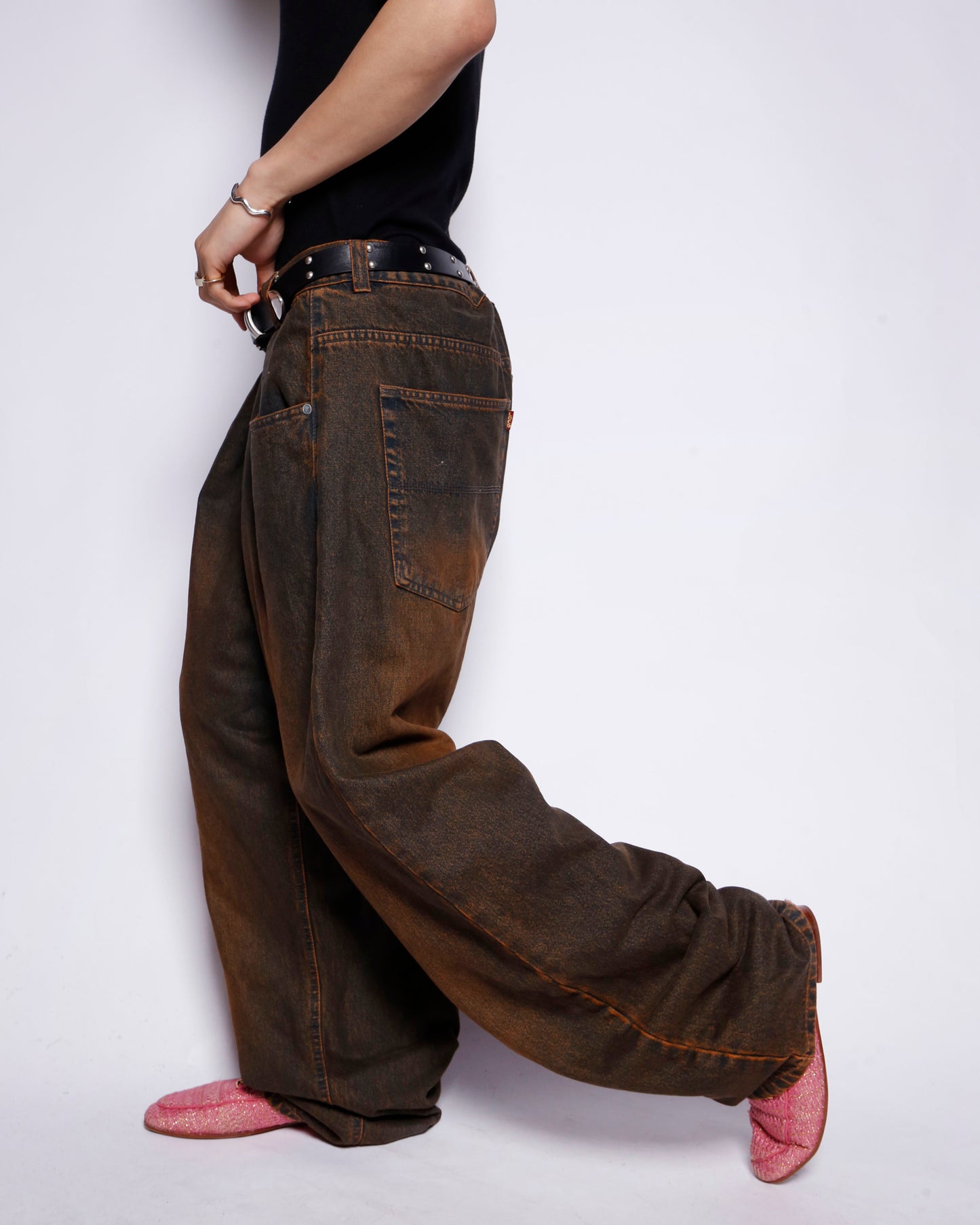 vintage loco street gear fade baggy jeans,*resized