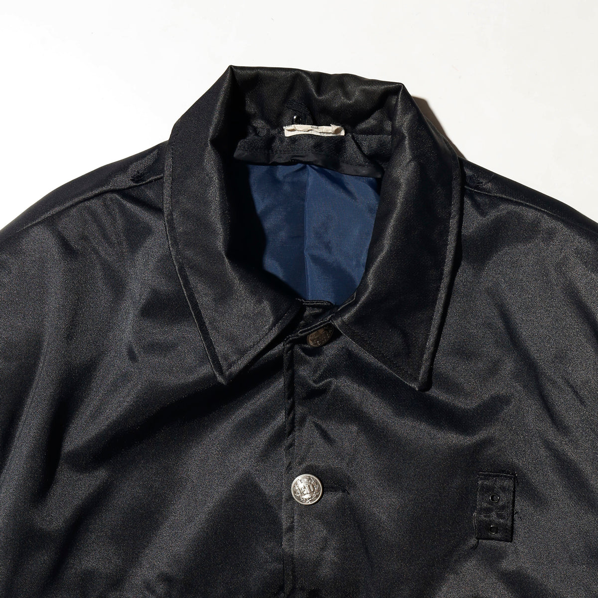 vintage satin boxy police jacket