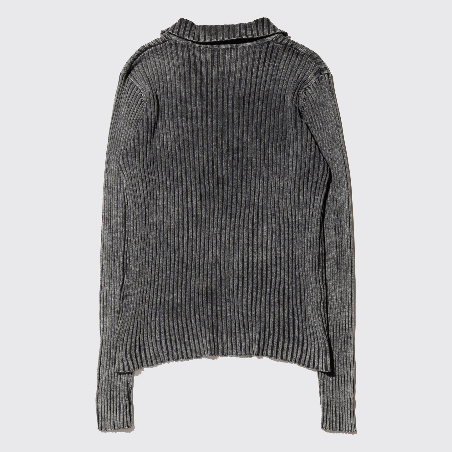 vintage acid lace up ribbed sweater