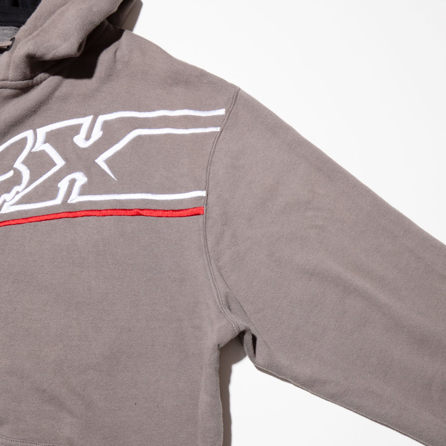 vintage fox zipped hoodie