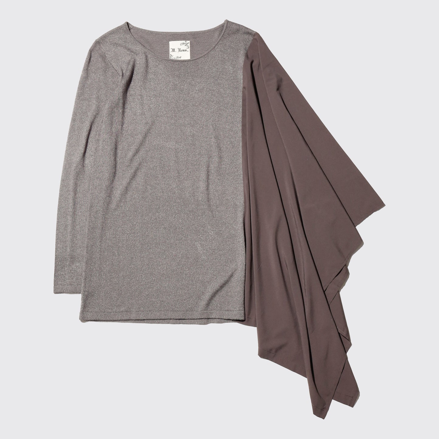 vintage asymmetry drape cut sew
