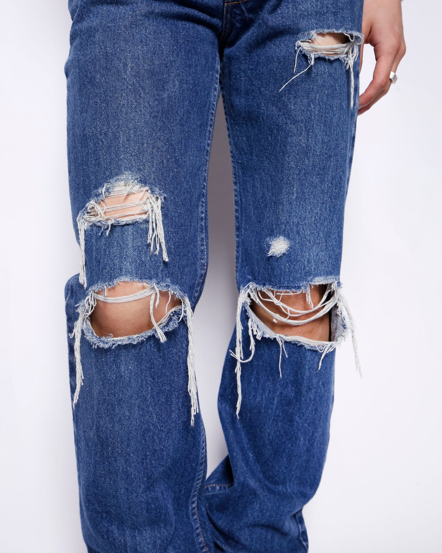 vintage 90's levi's 517 crush flare jeans