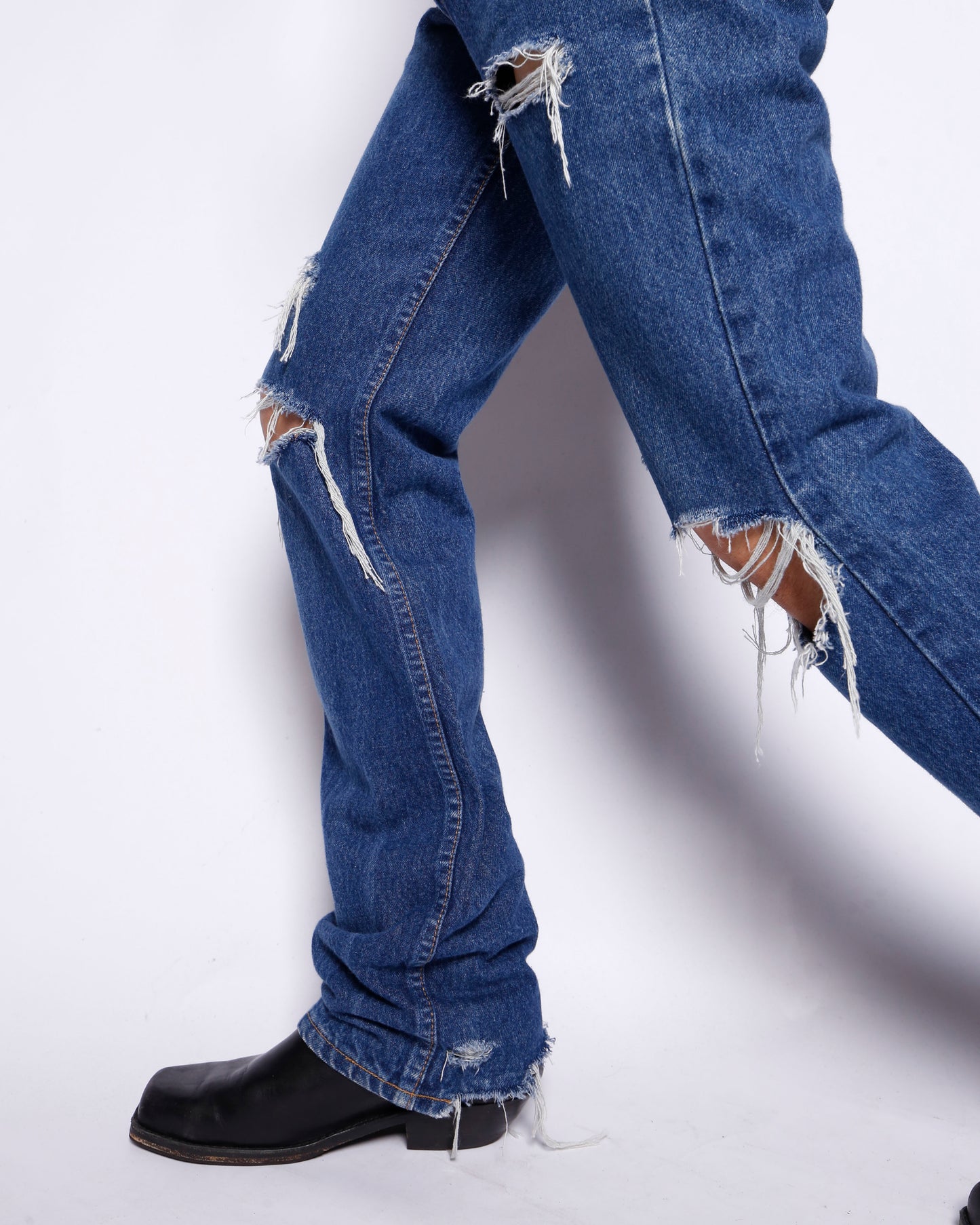 vintage 90's levi's 517 crush flare jeans