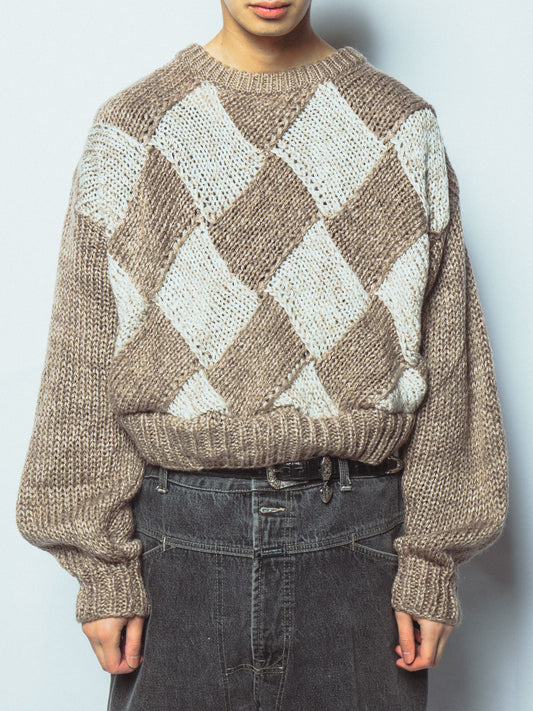 vintage cropped dia sweater