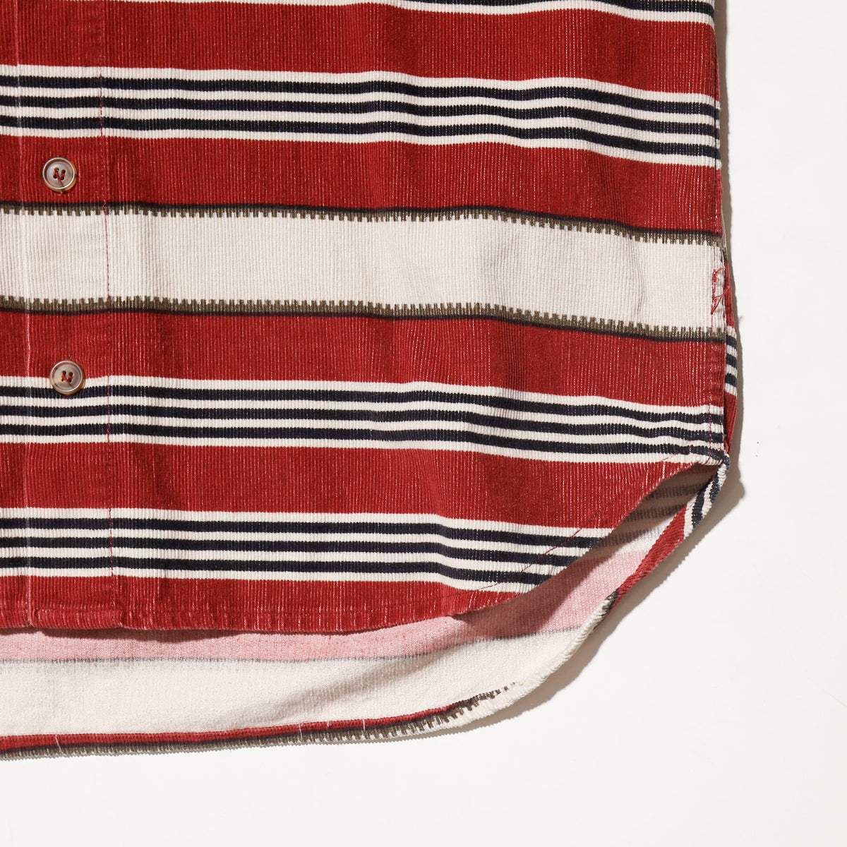 vintage dobber textured multi border shirt